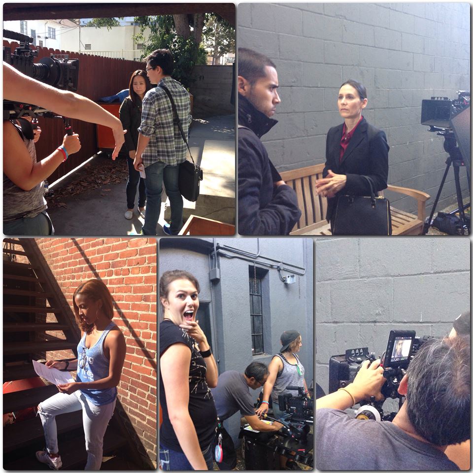 Melanie Martin on Set Short Film Hollywood Actress